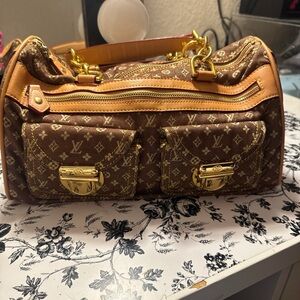 Elegant Brown and Gold Designer inspired bag
